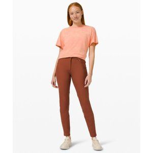 Lululemon City Sleek Fit 5 Pocket Pants Burnt Orange Terracotta Size 8